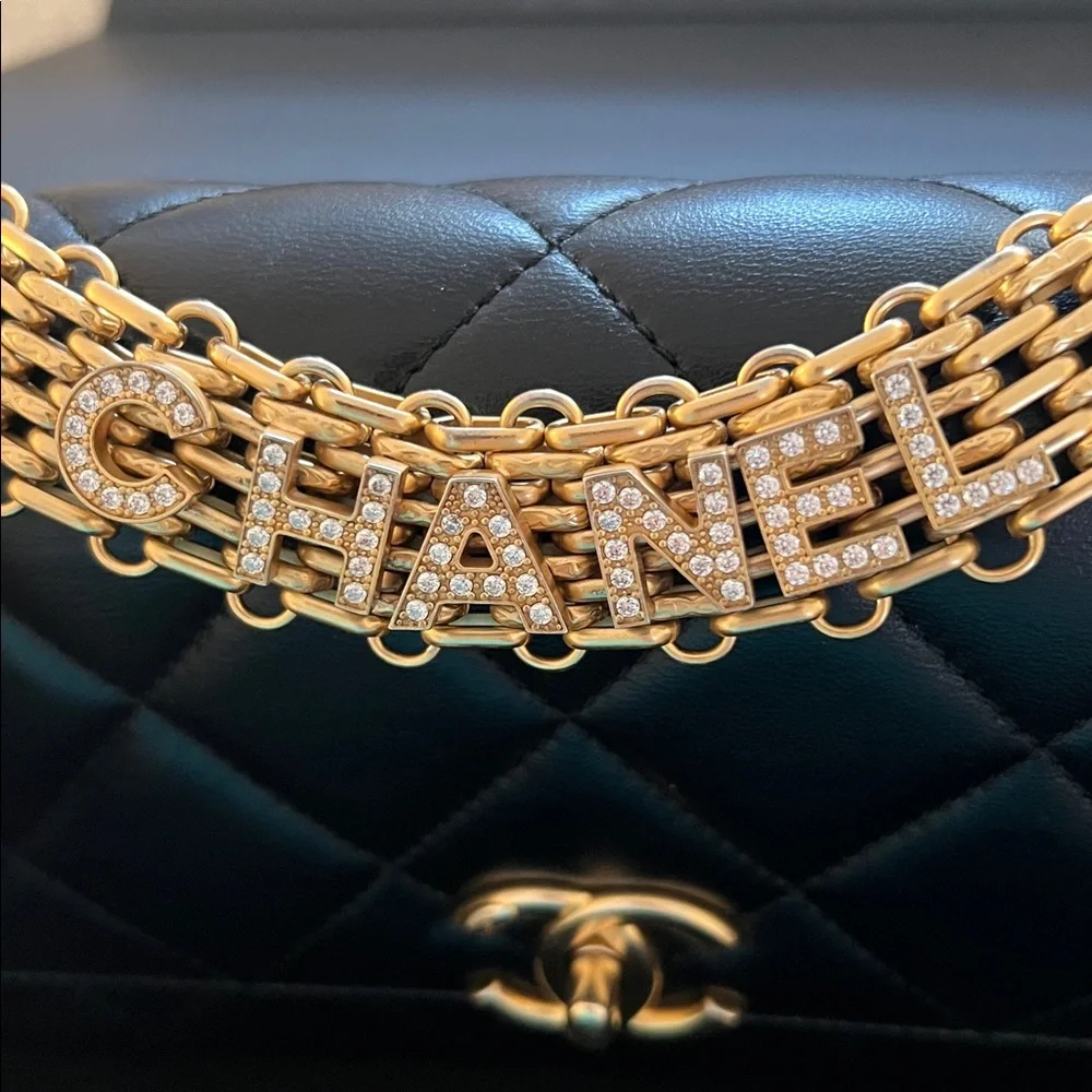 CHANEL crystal logo